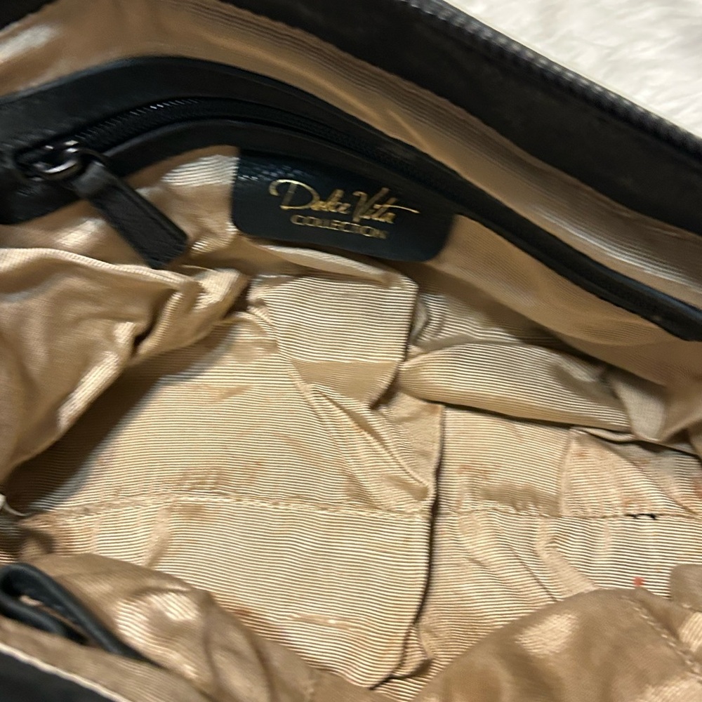 Dolce Vita Collection Elegant Black Leather Tote Bag - Picture 10 of 11